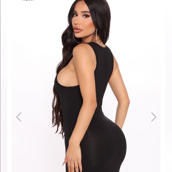 FashionNova Energy Undeniable Henley Mini Dress - Picture 1 of 3